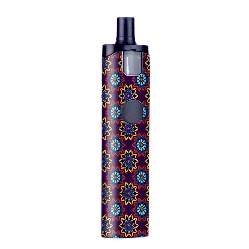  Flower Burst Pattern Wismec Motiv Pod Skin
