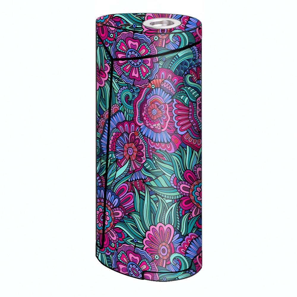  Floral Flowers Retro Smok Priv V8 60w Skin