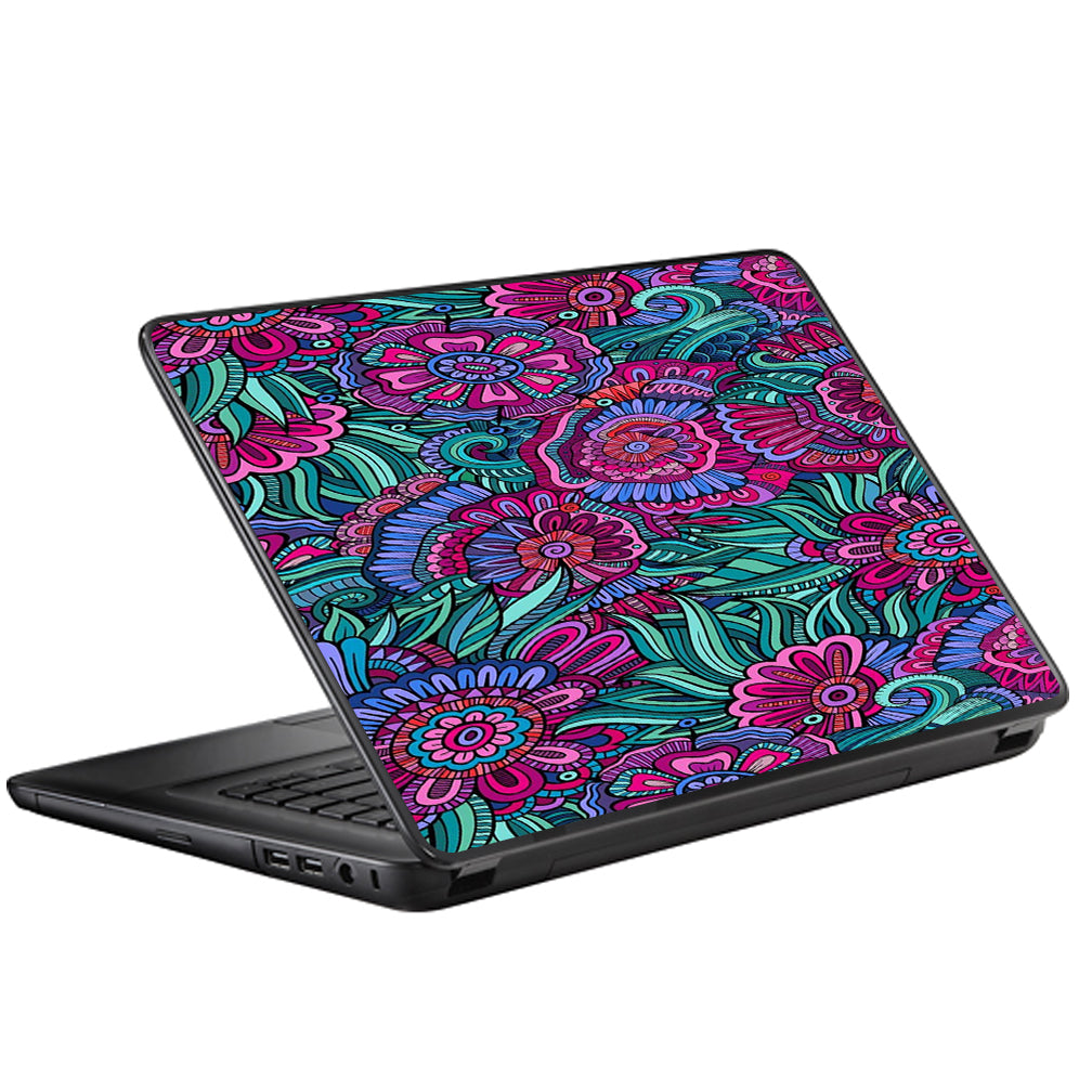  Floral Flowers Retro Universal 13 to 16 inch wide laptop Skin