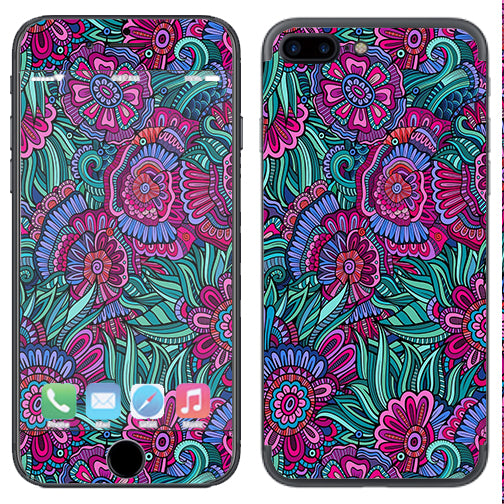  Floral Flowers Retro Apple  iPhone 7+ Plus / iPhone 8+ Plus Skin