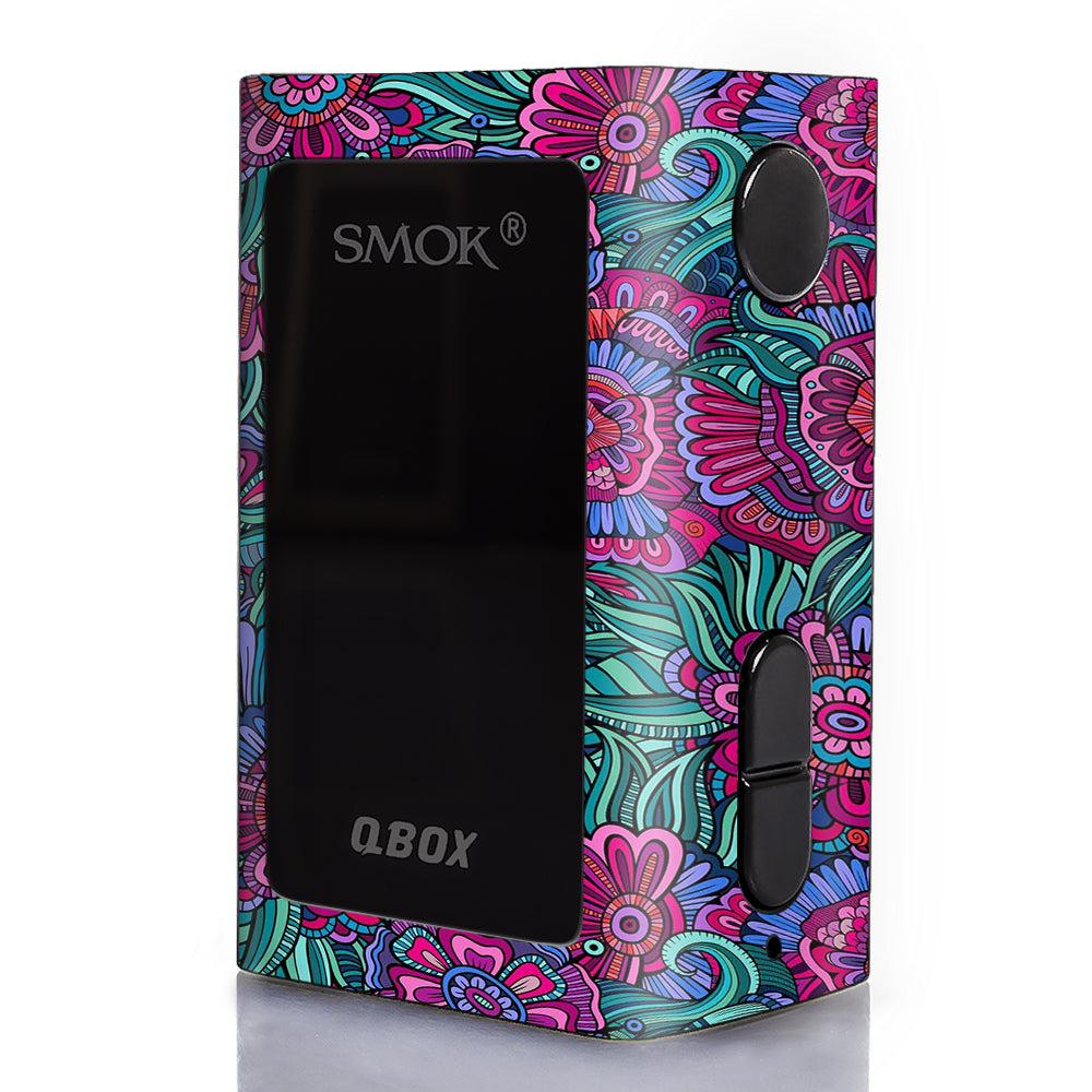  Floral Flowers Retro Smok Q-Box Skin