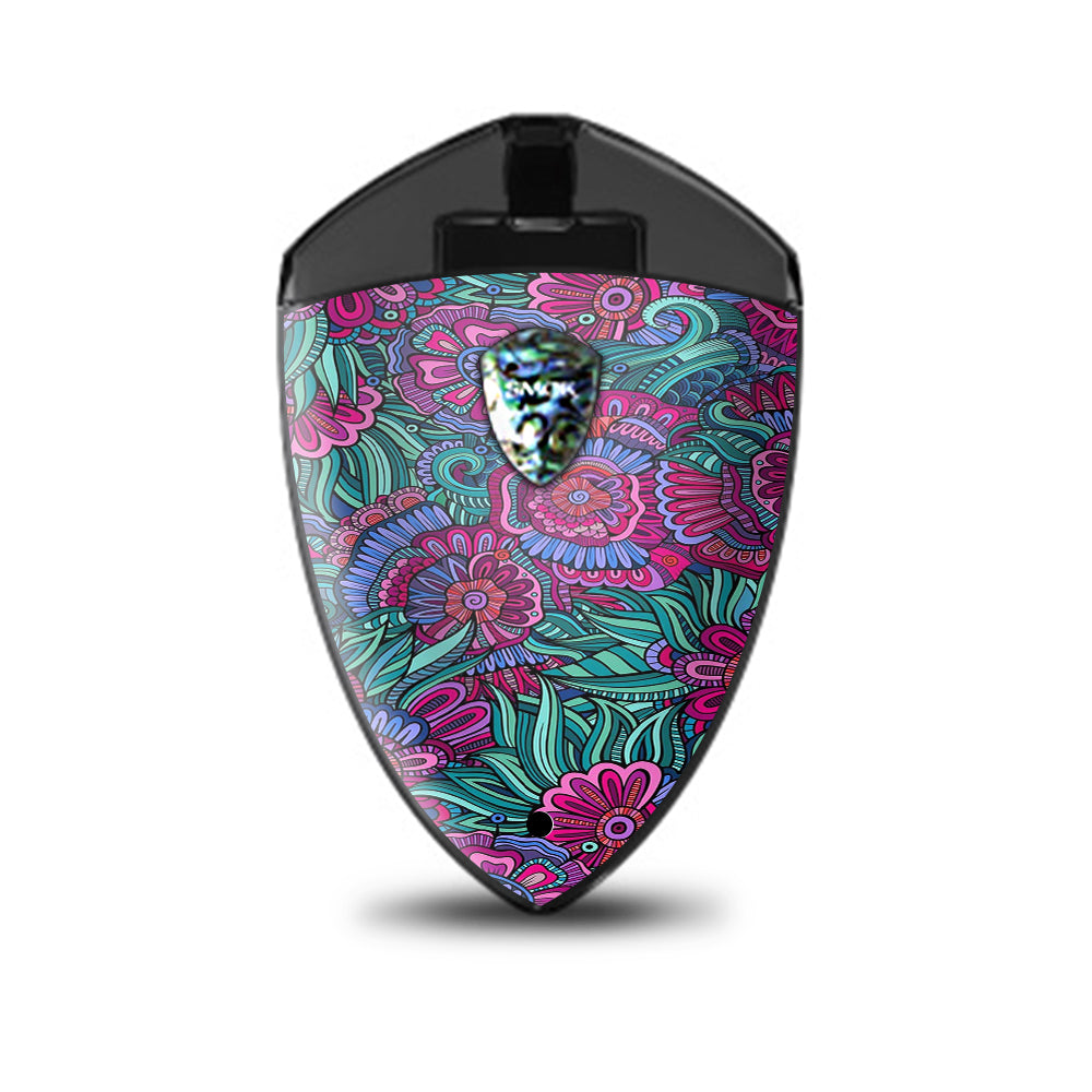 Floral Flowers Retro Smok Rolo Badge Skin
