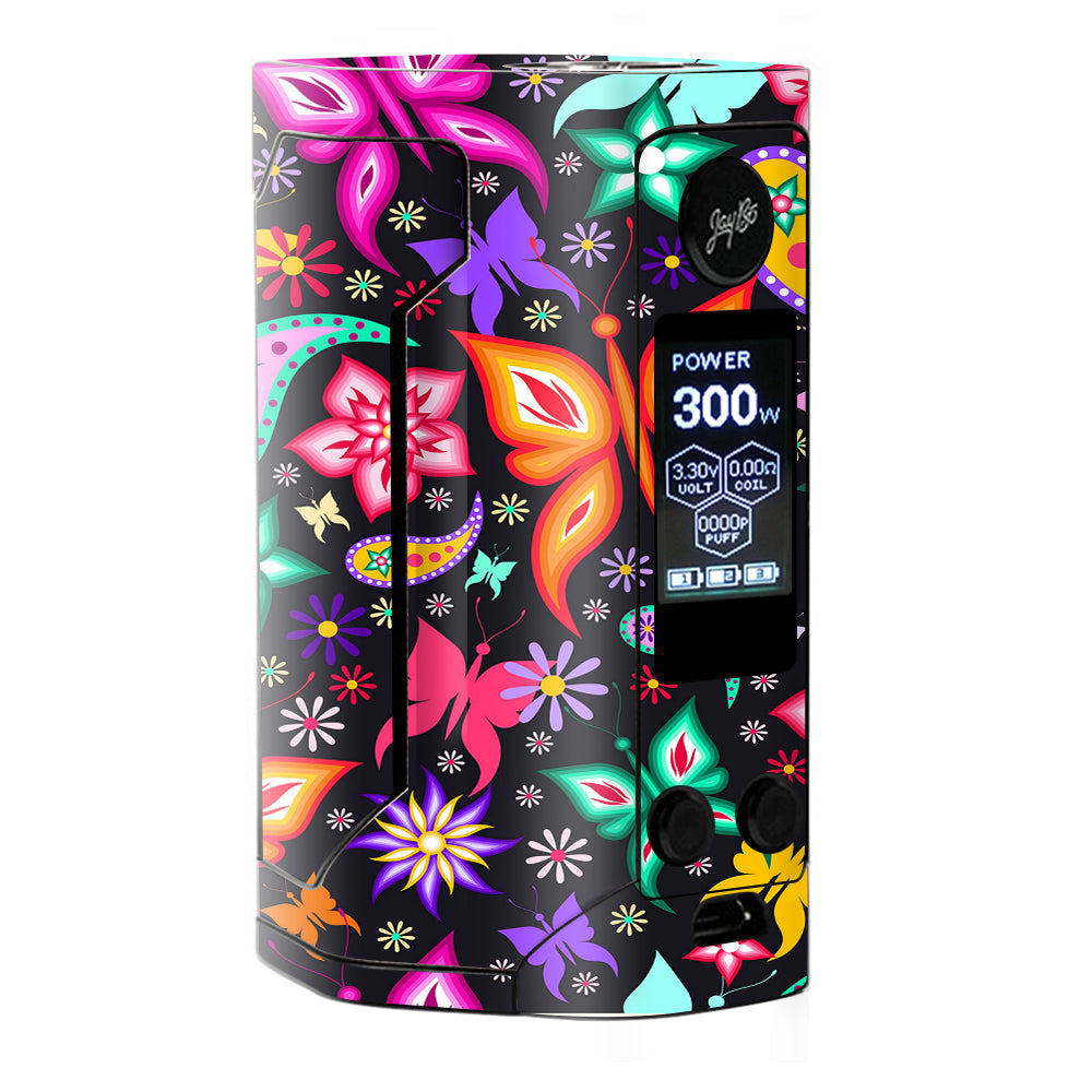  Floral Butterflies  Wismec RX Gen 3 Skin