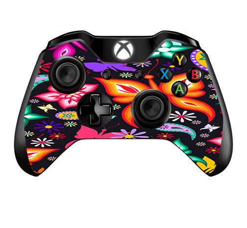  Floral Butterflies  Microsoft Xbox One Controller Skin