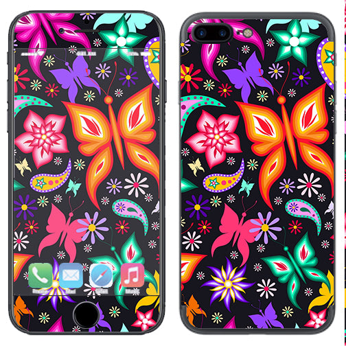  Floral Butterflies Apple  iPhone 7+ Plus / iPhone 8+ Plus Skin