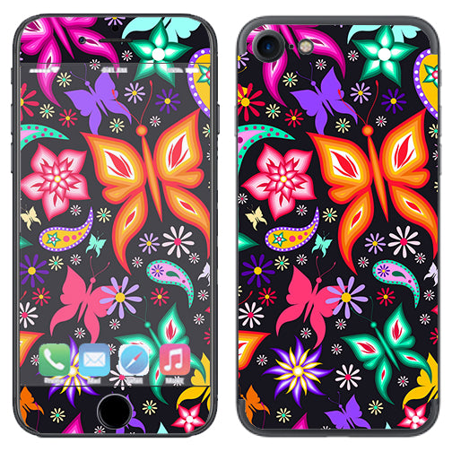  Floral Butterflies Apple iPhone 7 or iPhone 8 Skin