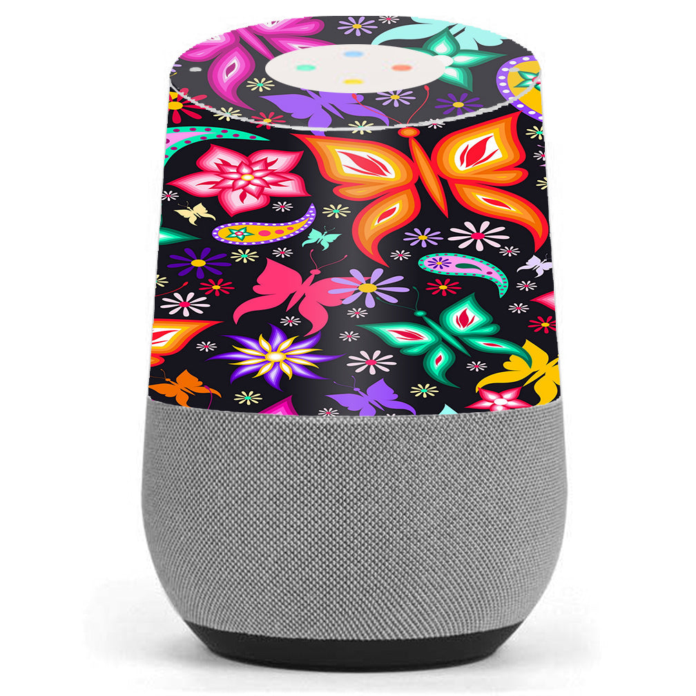  Floral Butterflies Google Home Skin