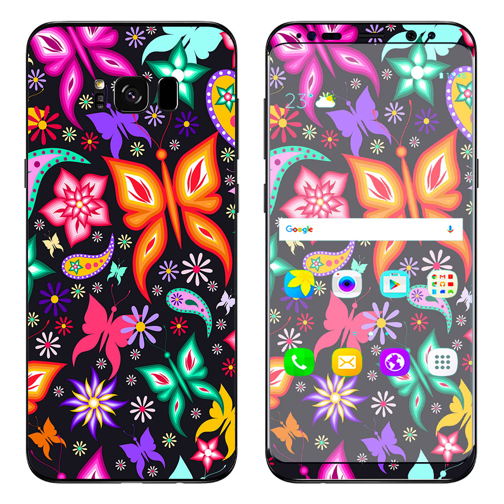  Floral Butterflies  Samsung Galaxy S8 Plus Skin