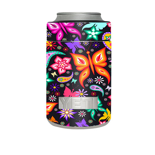  Floral Butterflies Yeti Rambler Colster Skin