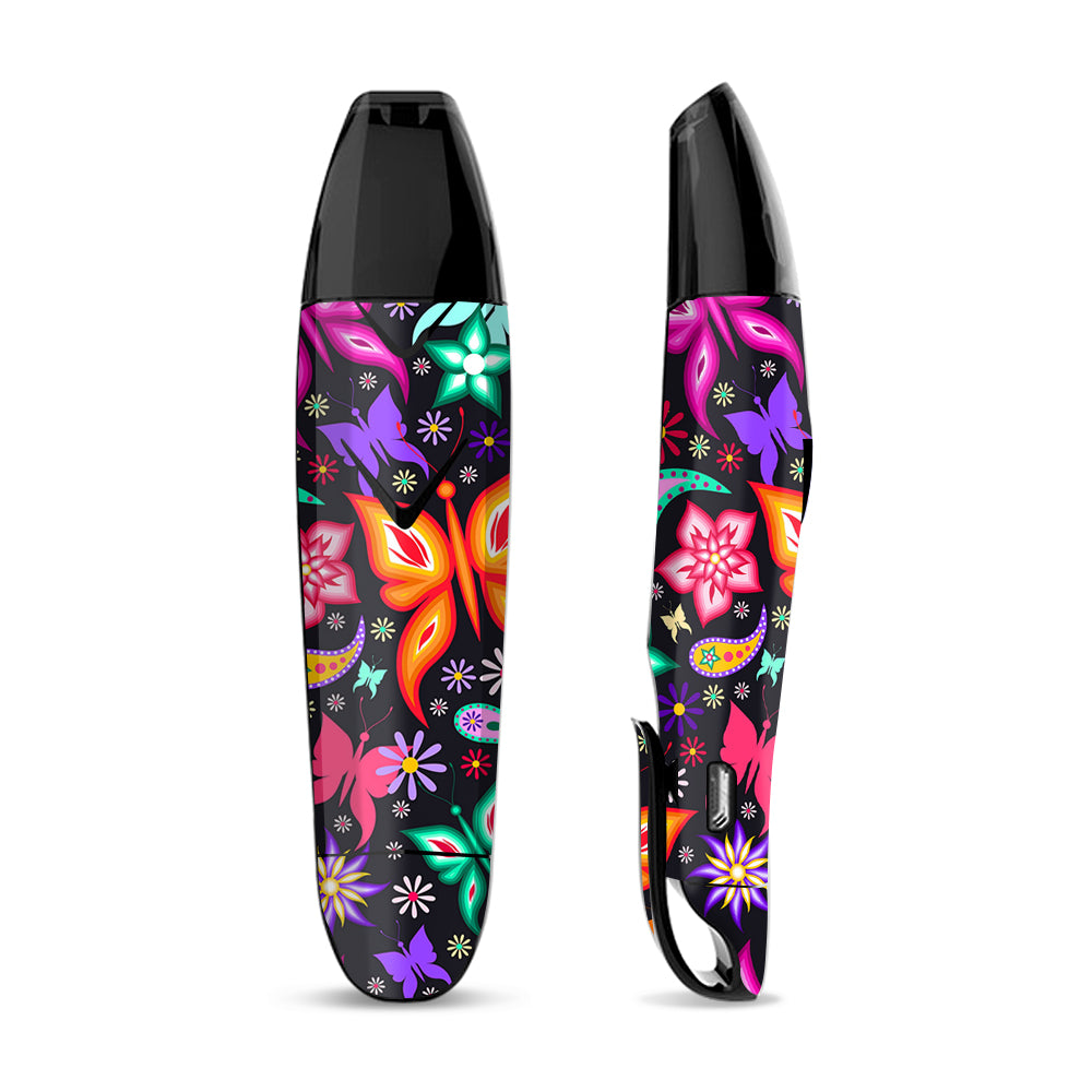 Skin Decal Vinyl Wrap for Suorin Vagon  Vape / Floral Butterflies 