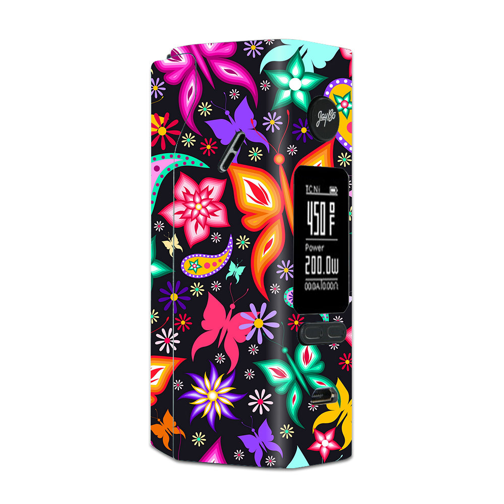  Floral Butterflies Wismec Reuleaux RX 2/3 combo kit Skin