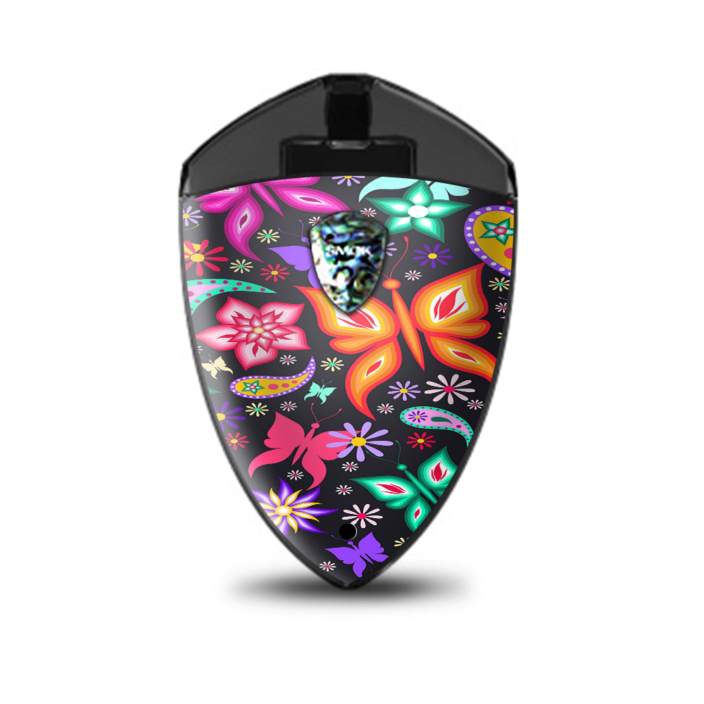  Floral Butterflies  Smok Rolo Badge Skin