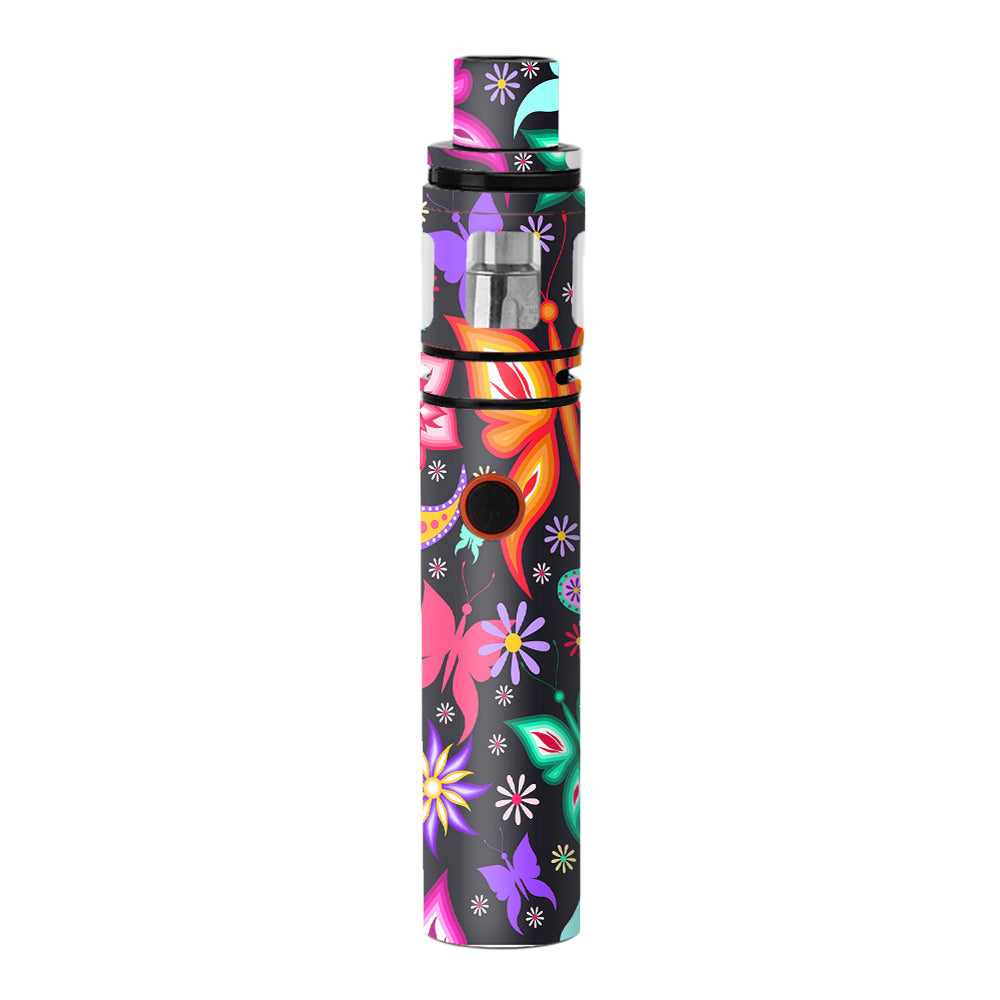  Floral Butterflies  Smok Stick V8 Skin