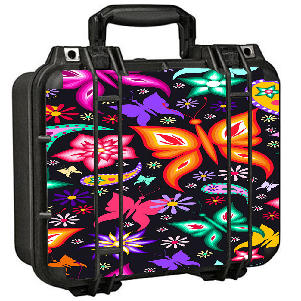  Floral Butterflies Pelican Case 1400 Skin