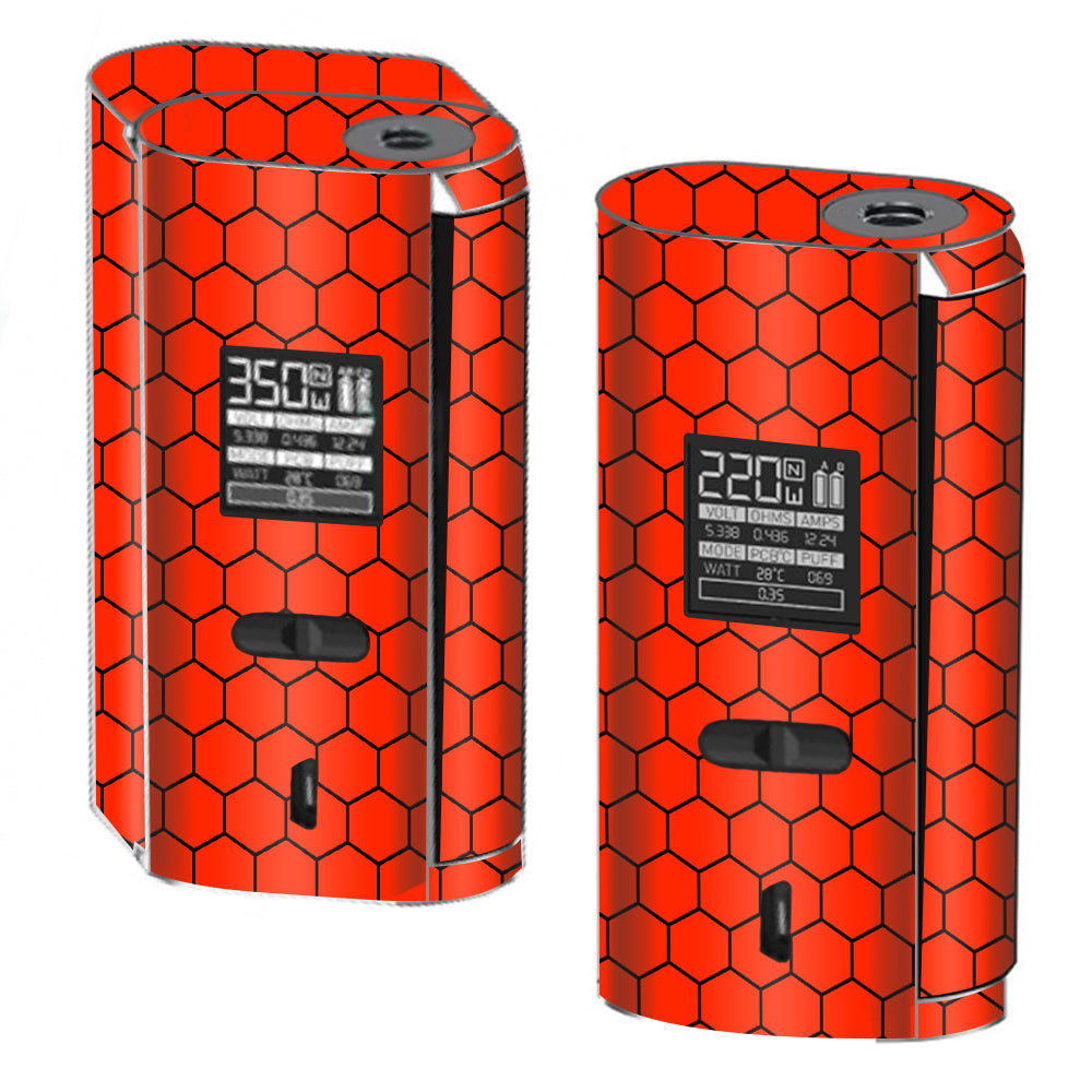  Red Honeycomb Ocatagon  Smok GX2/4 350w Skin