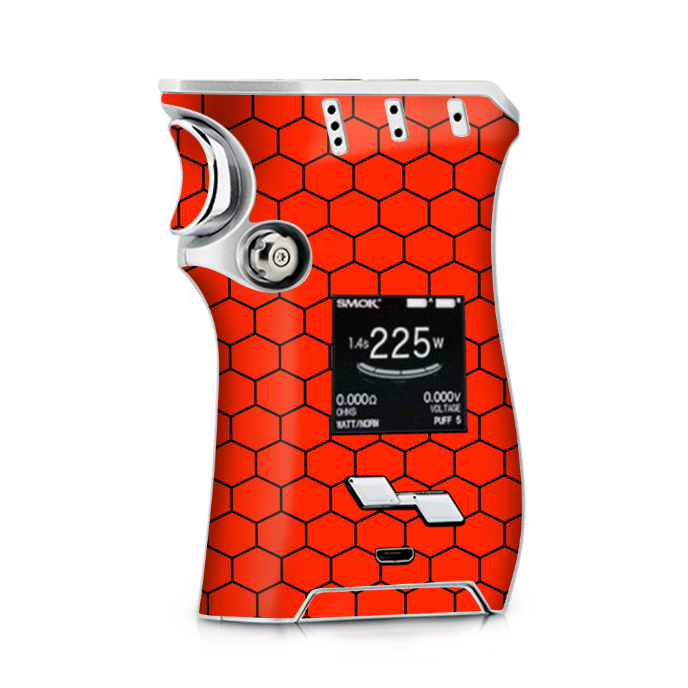  Red Honeycomb Ocatagon  Smok Mag kit Skin