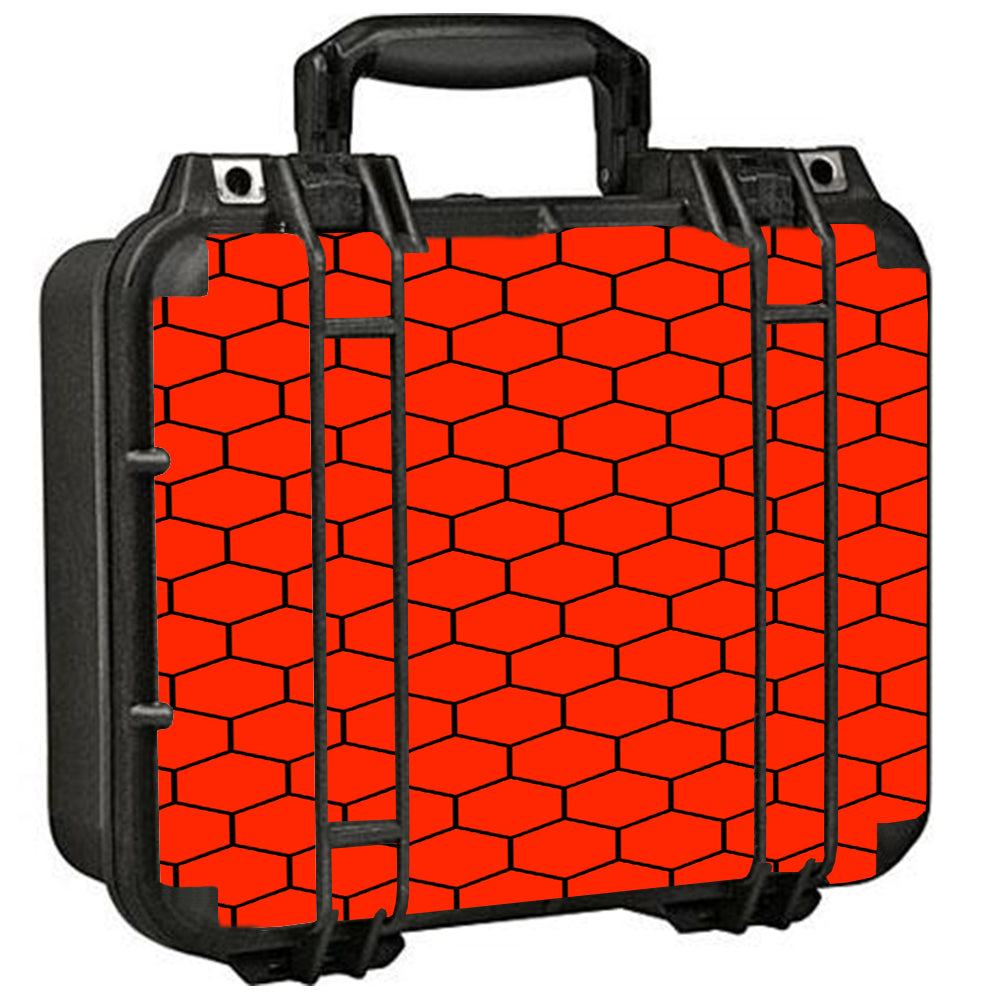  Red Honeycomb Ocatagon Pelican Case 1400 Skin