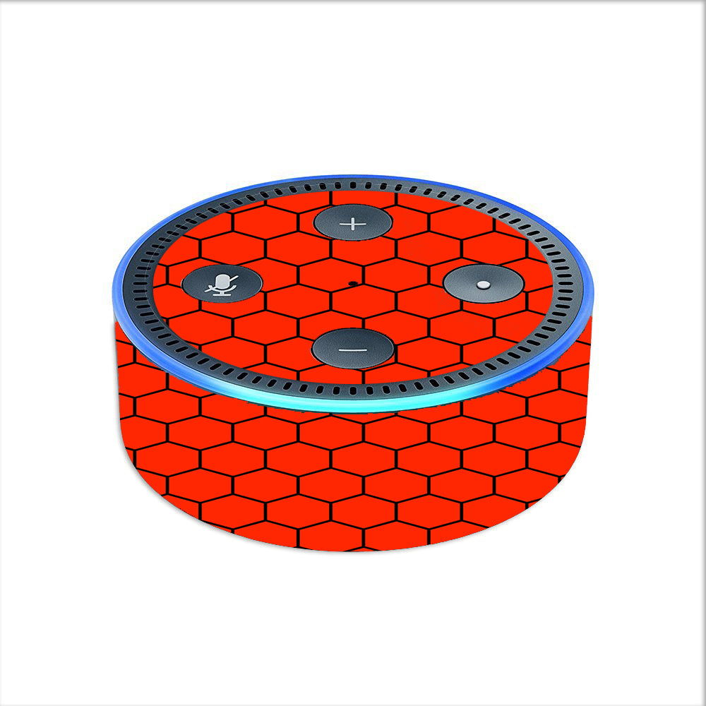  Red Honeycomb Ocatagon Amazon Echo Dot 2nd Gen Skin