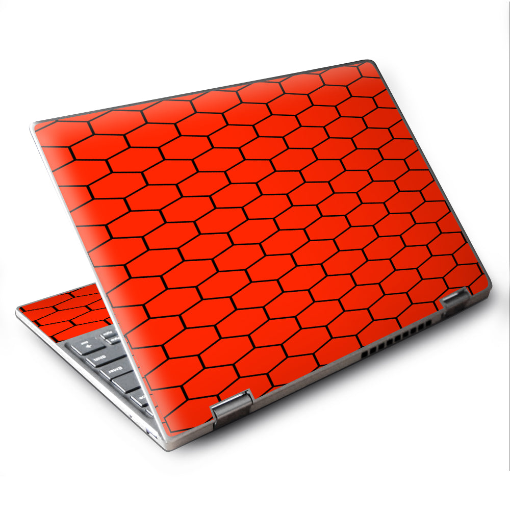  Red Honeycomb Ocatagon  Lenovo Yoga 710 11.6" Skin