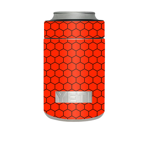  Red Honeycomb Ocatagon Yeti Rambler Colster Skin