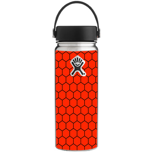 Red Honeycomb Ocatagon Hydroflask 18oz Wide Mouth Skin