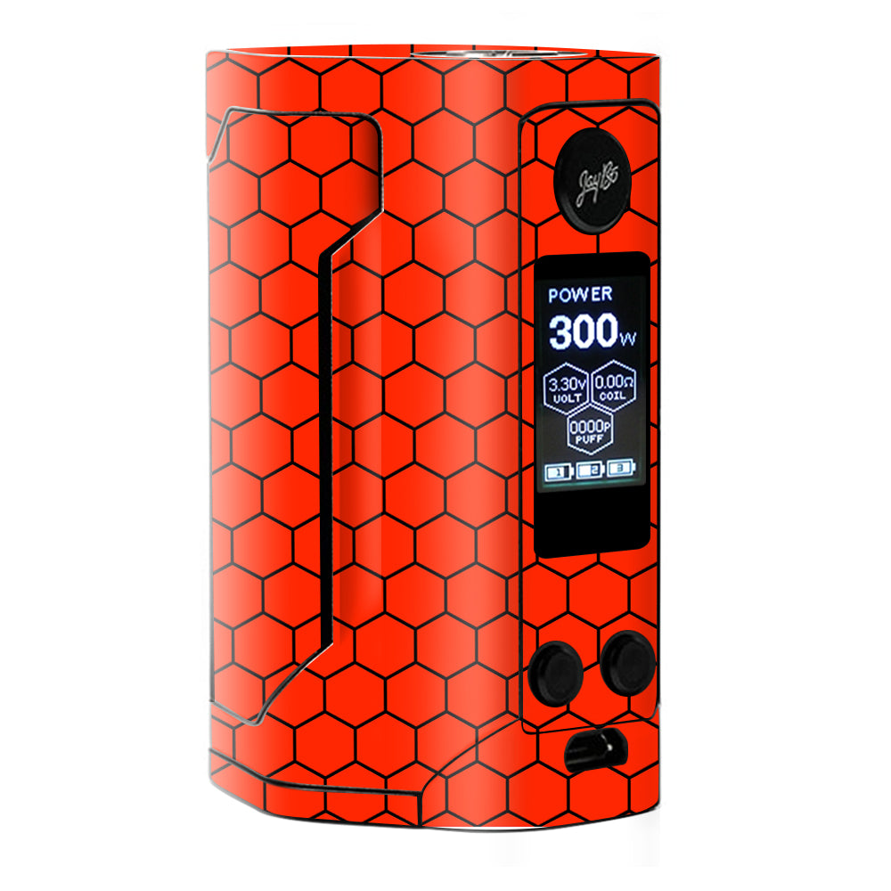  Red Honeycomb Ocatagon  Wismec RX Gen 3 Skin