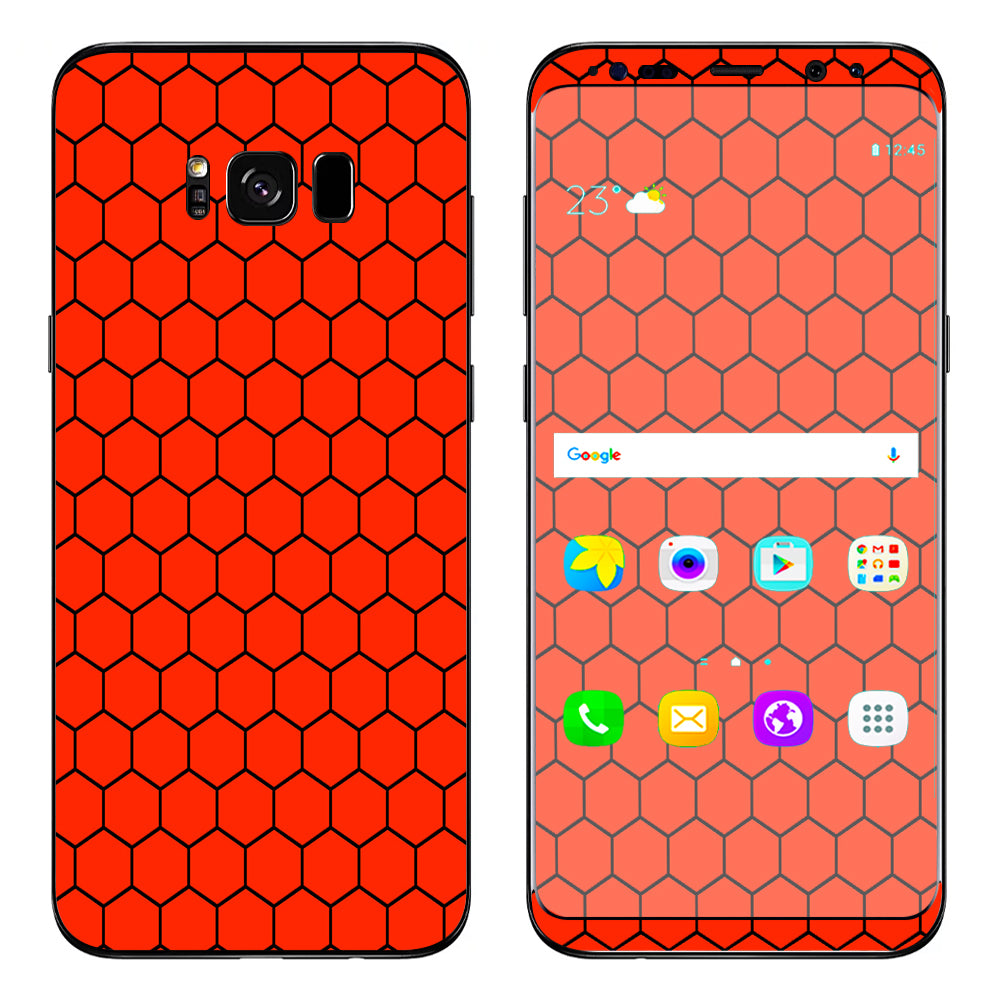  Red Honeycomb Ocatagon  Samsung Galaxy S8 Plus Skin