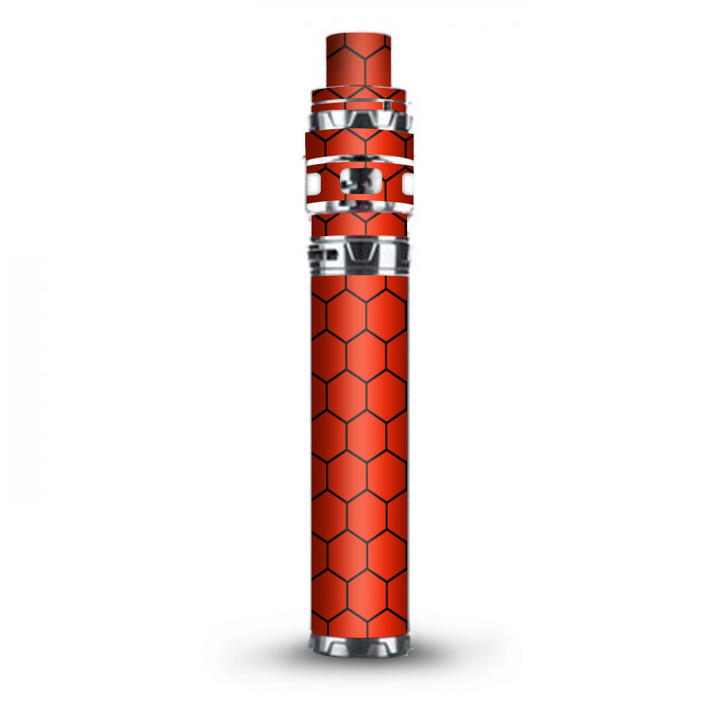  Red Honeycomb Ocatagon  Stick Prince TFV12 Smok Skin