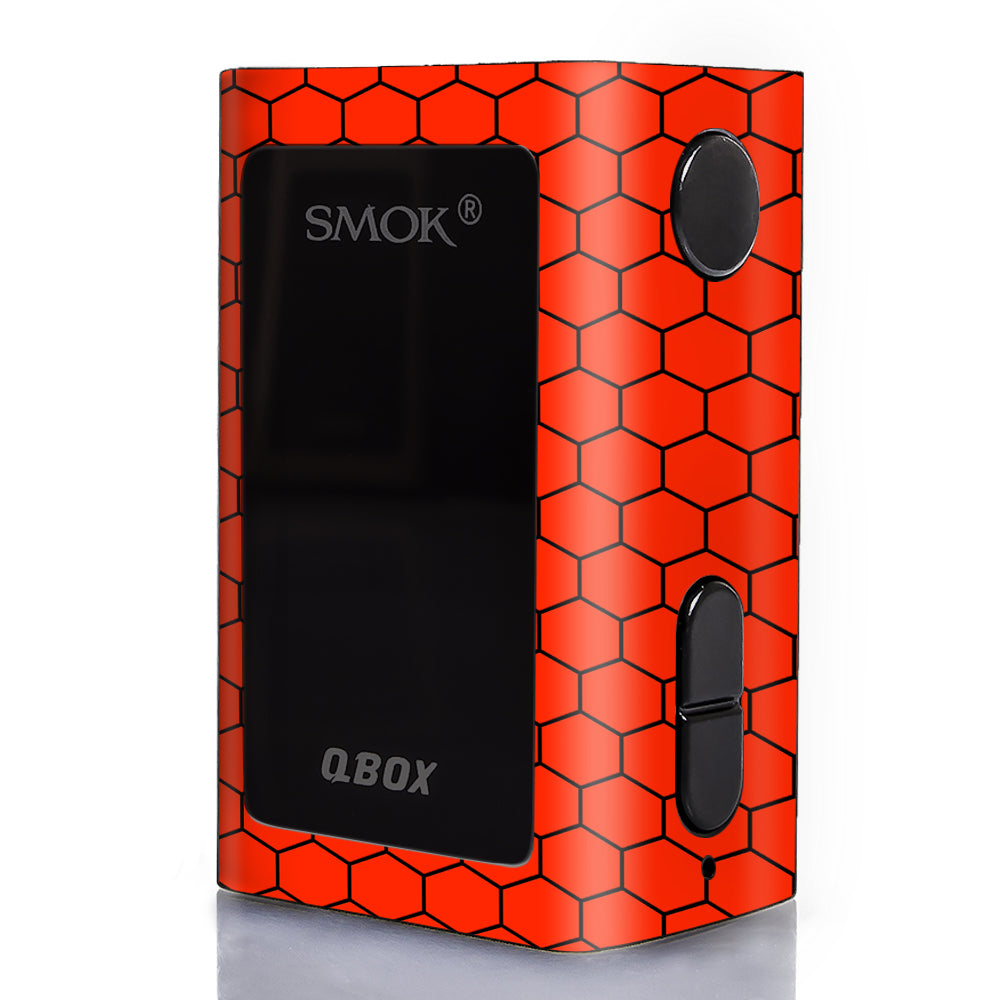  Red Honeycomb Ocatagon Smok Q-Box Skin