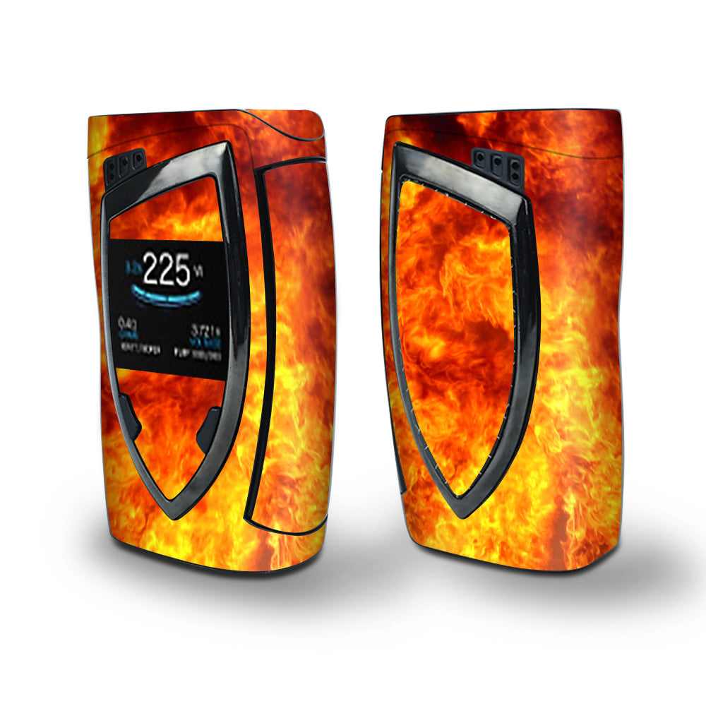 Skin Decal Vinyl Wrap for Smok Devilkin Kit 225w Vape (includes TFV12 Prince Tank Skins) skins cover/ True Fire Flames