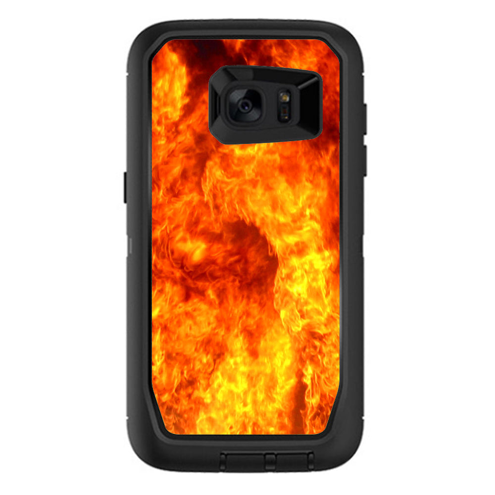  True Fire Flames Otterbox Defender Samsung Galaxy S7 Edge Skin