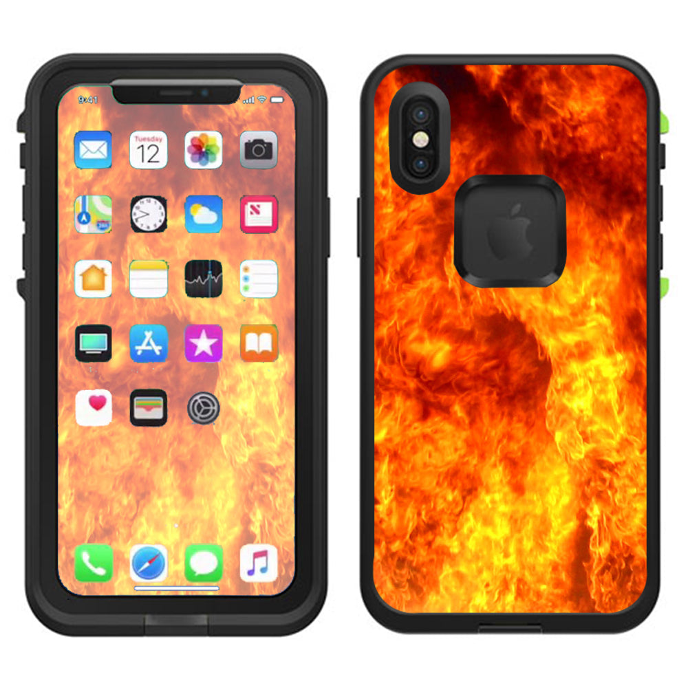  True Fire Flames Lifeproof Fre Case iPhone X Skin