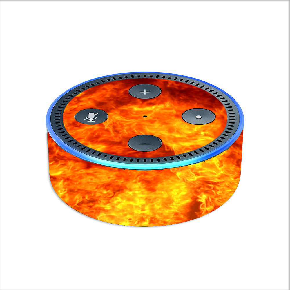  True Fire Flames Amazon Echo Dot 2nd Gen Skin