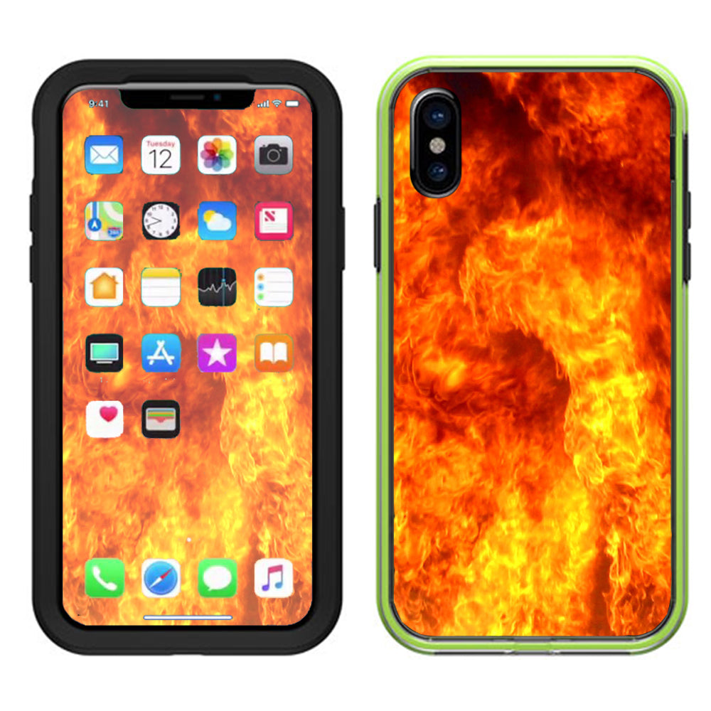  True Fire Flames Lifeproof Slam Case iPhone X Skin
