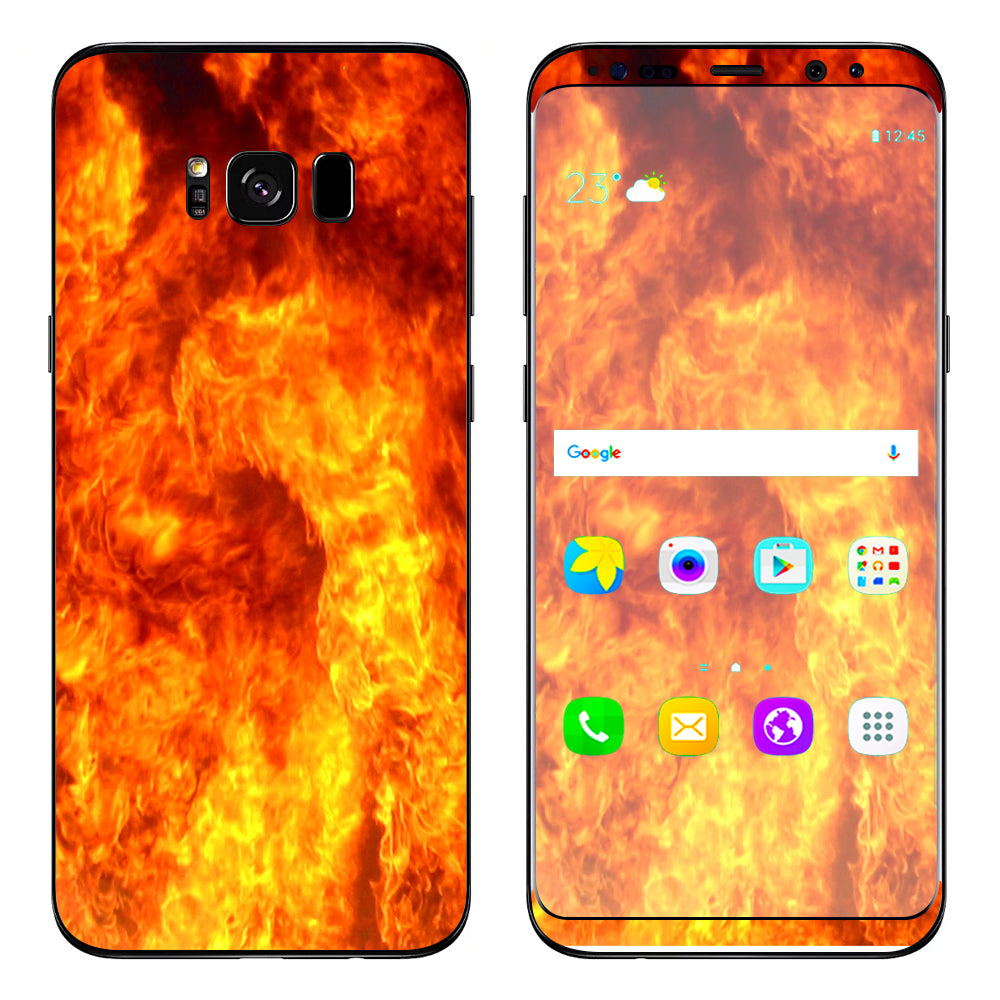  True Fire Flames Samsung Galaxy S8 Skin