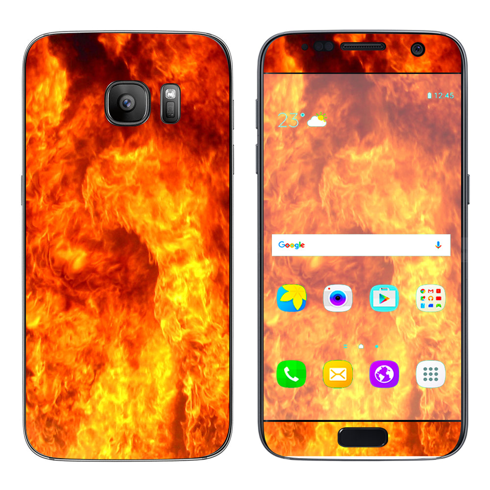  True Fire Flames Samsung Galaxy S7 Skin