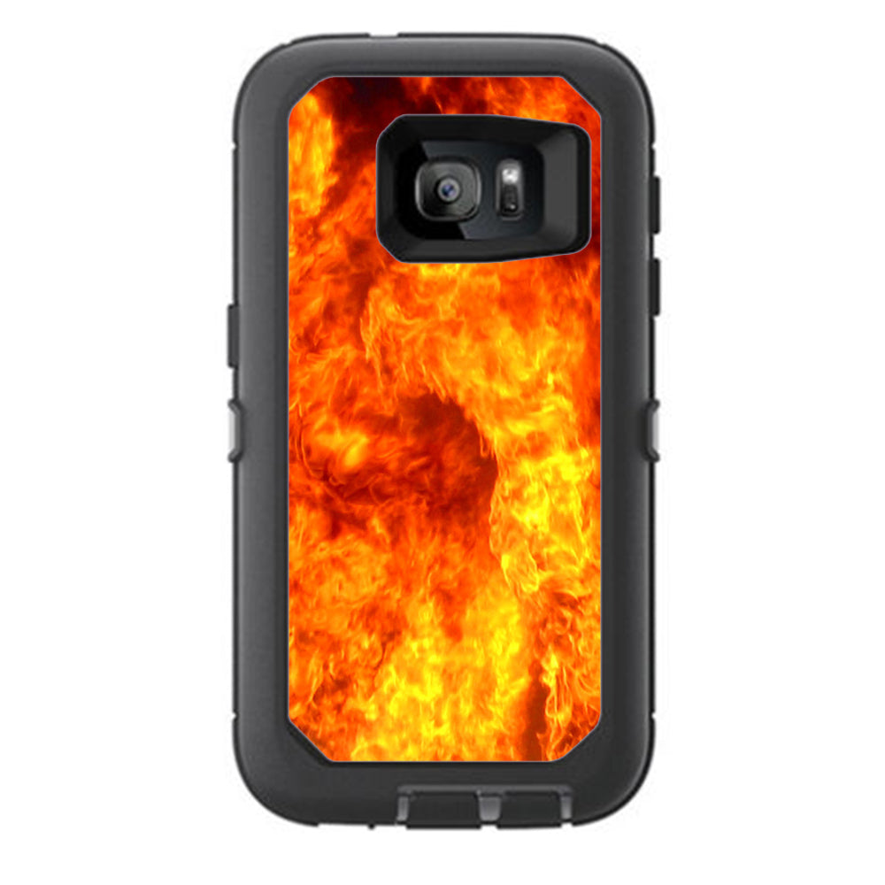  True Fire Flames Otterbox Defender Samsung Galaxy S7 Skin