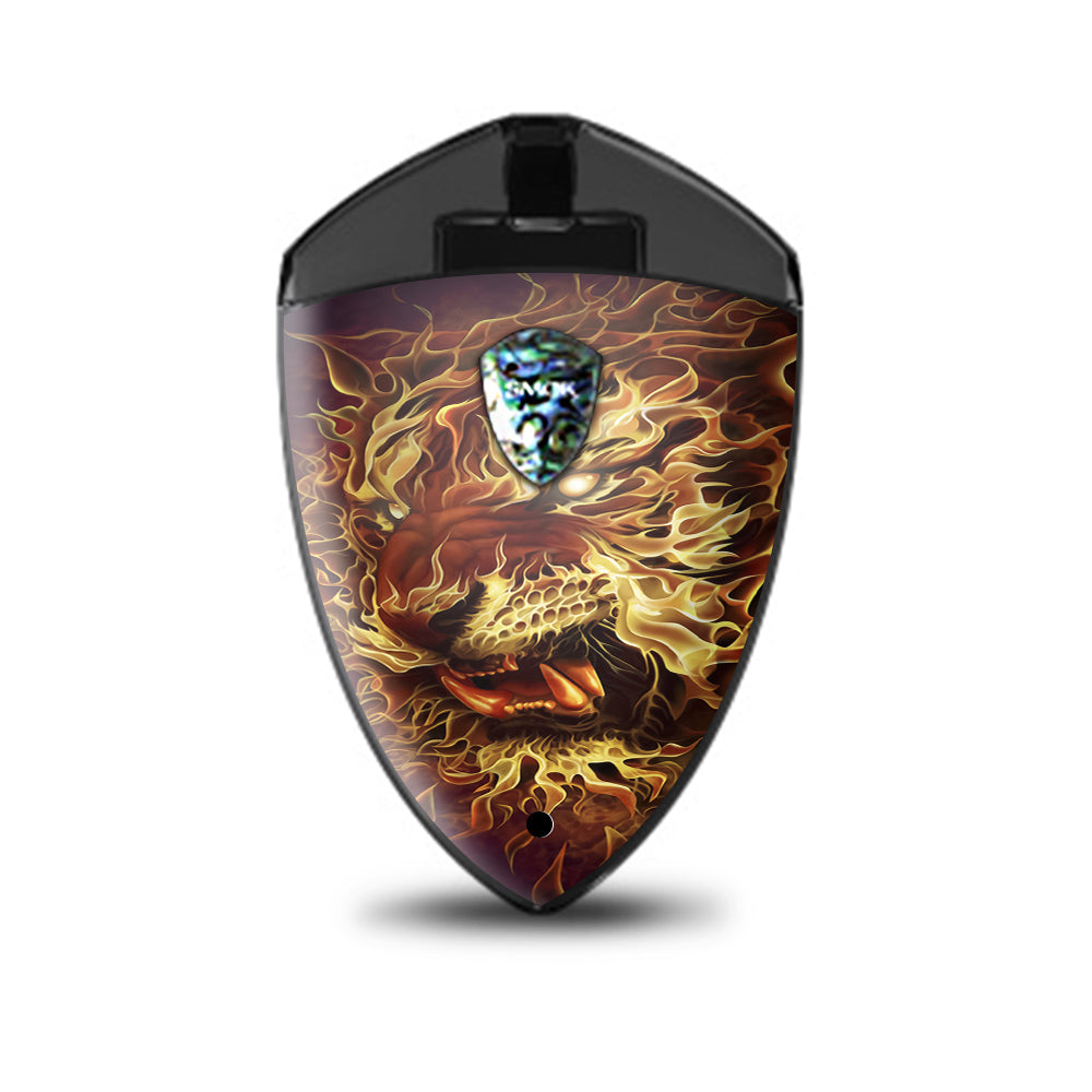  Tiger On Fire Smok Rolo Badge Skin
