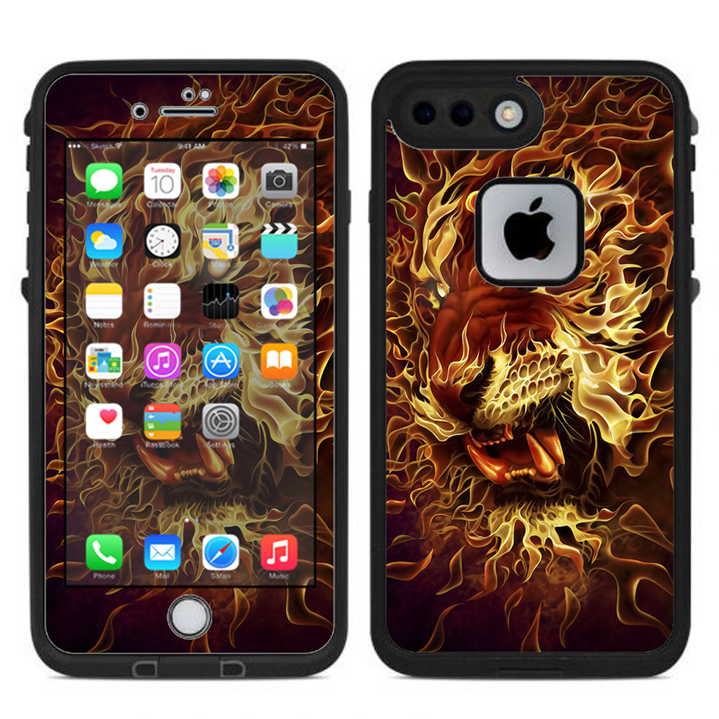  Tiger On Fire Lifeproof Fre iPhone 7 Plus or iPhone 8 Plus Skin