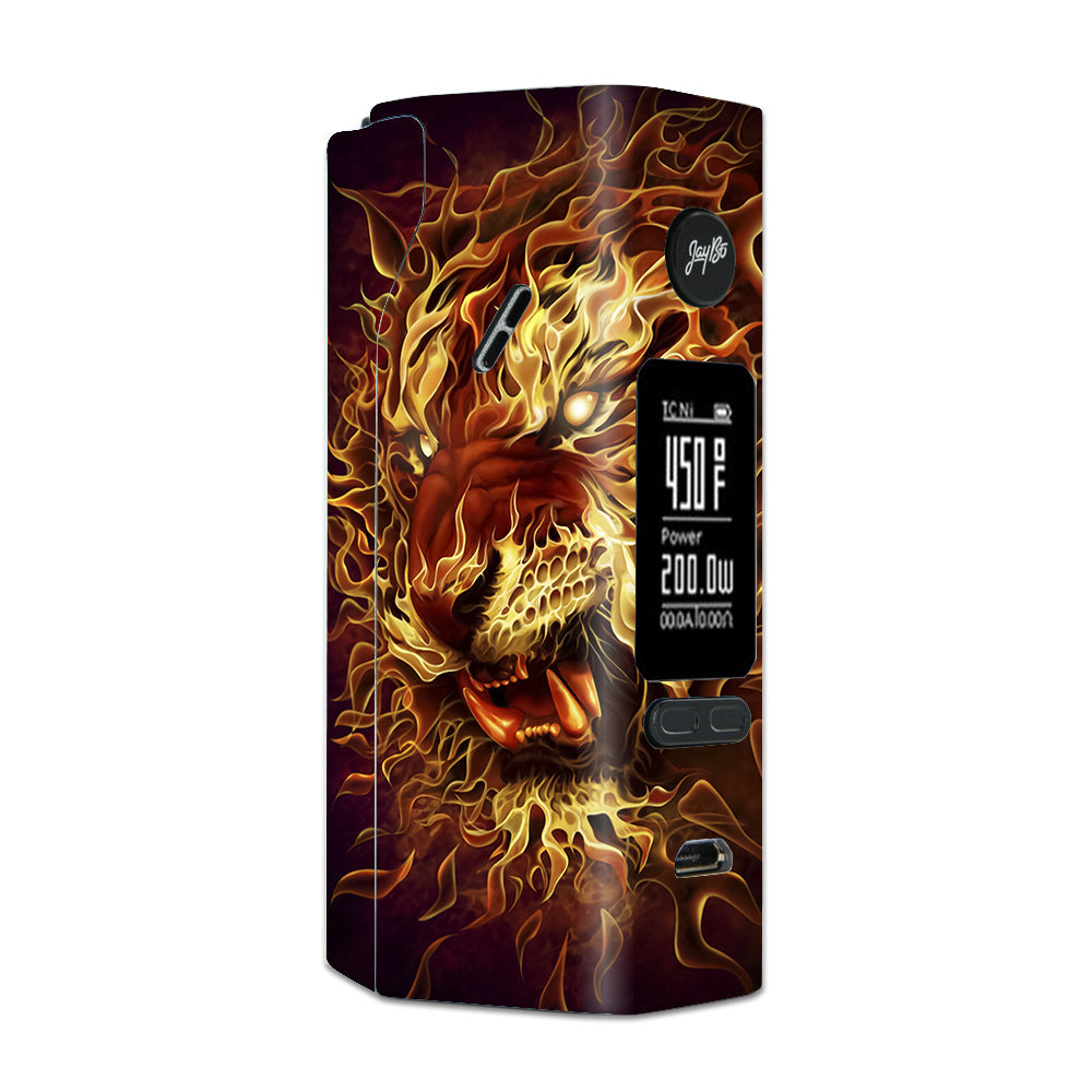  Tiger On Fire Wismec Reuleaux RX 2/3 combo kit Skin