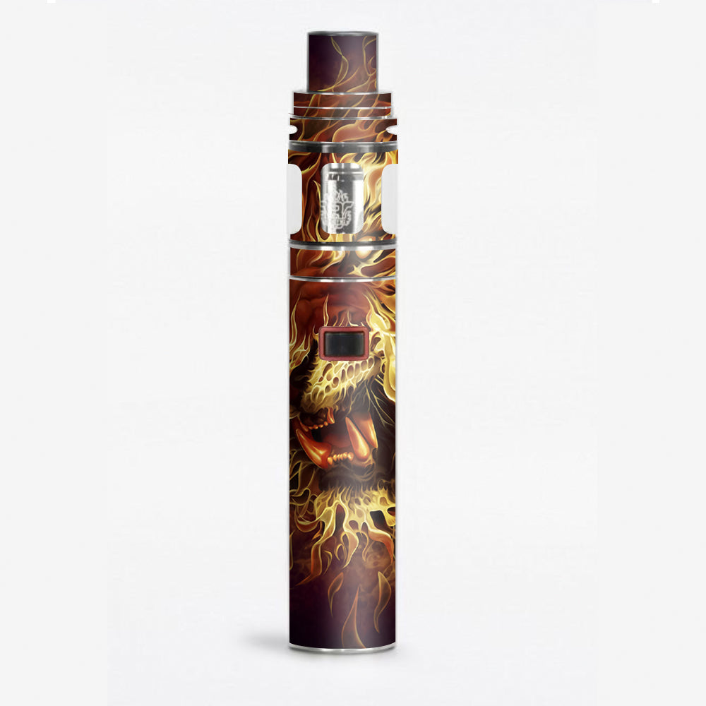  Tiger On Fire Smok Stick X8 Skin