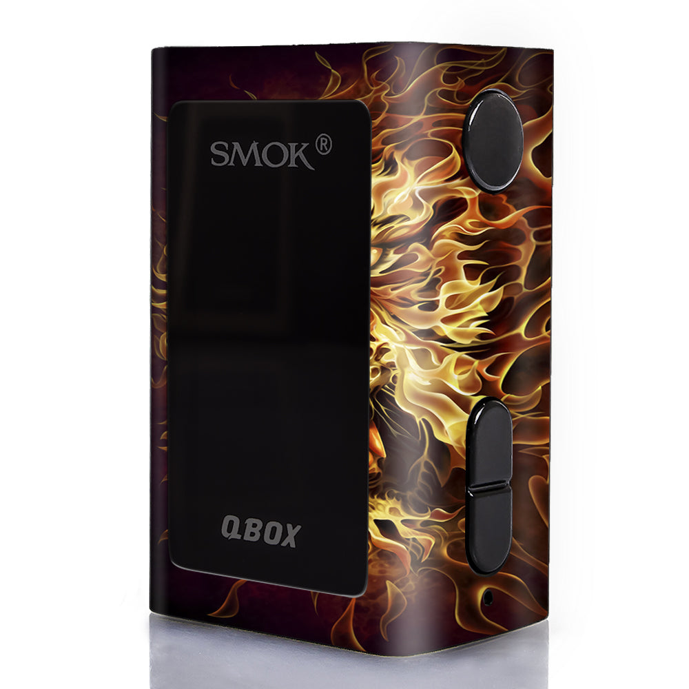  Tiger On Fire Smok Q-Box Skin