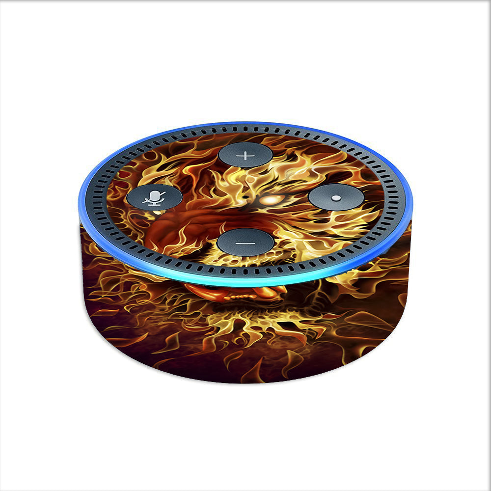  Tiger On Fire Amazon Echo Dot 2nd Gen Skin