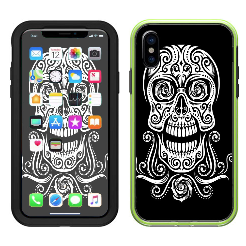  Tribal Skull Lifeproof Slam Case iPhone X Skin