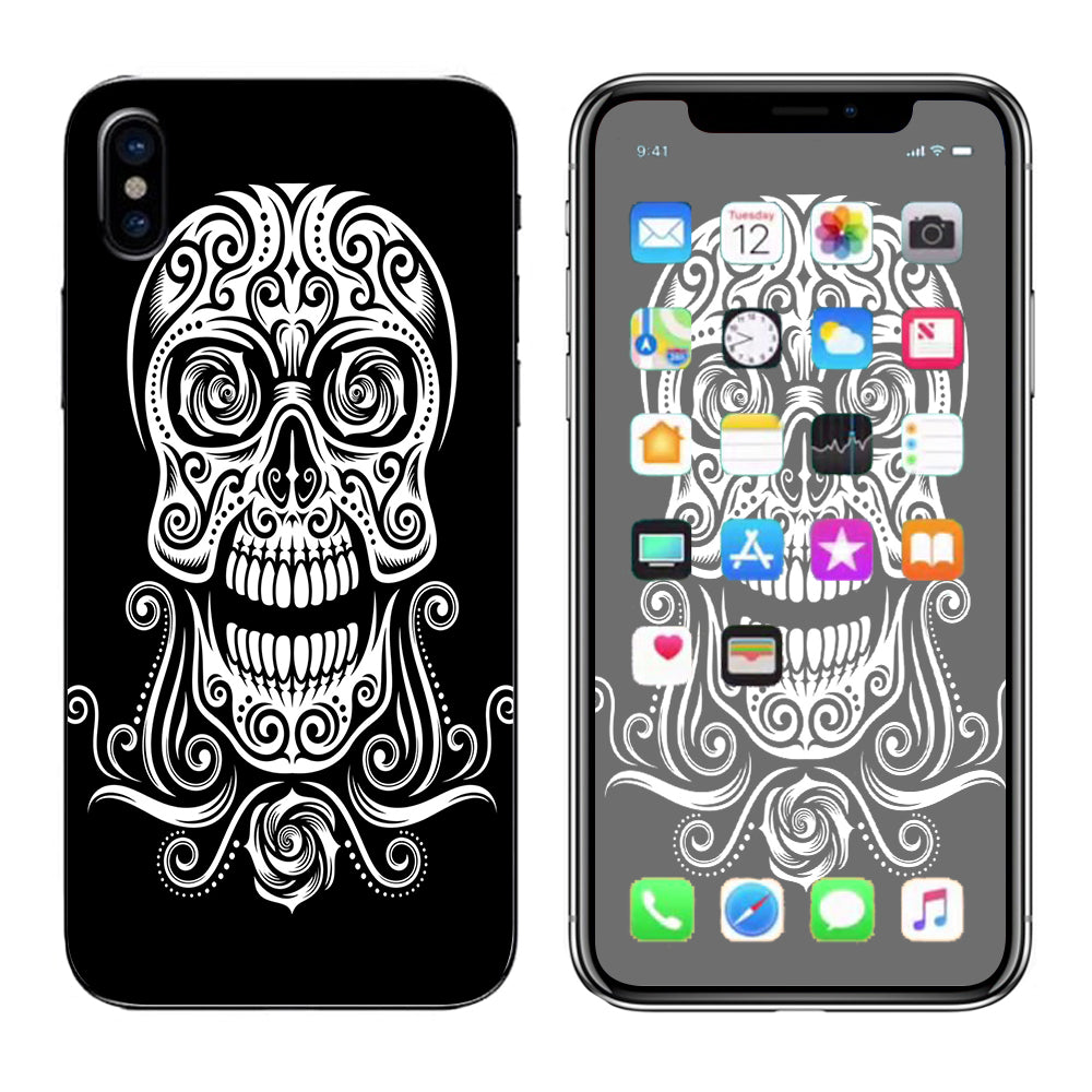  Tribal Skull Apple iPhone X Skin