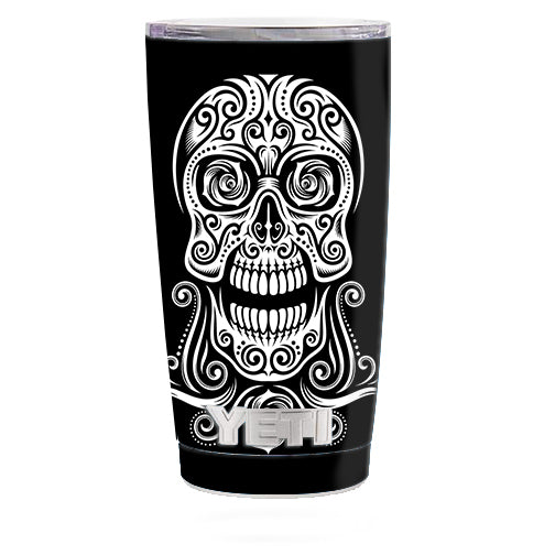  Tribal Skull Yeti 20oz Rambler Tumbler Skin