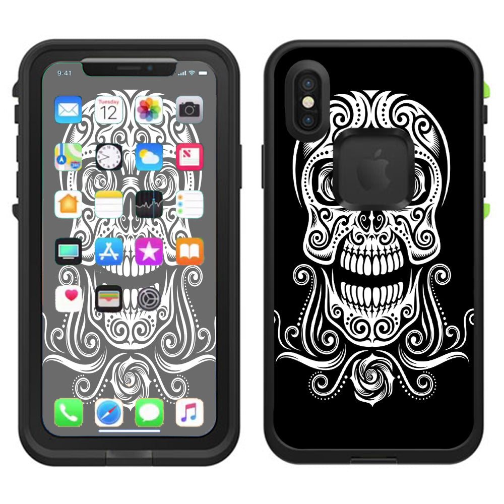  Tribal Skull Lifeproof Fre Case iPhone X Skin