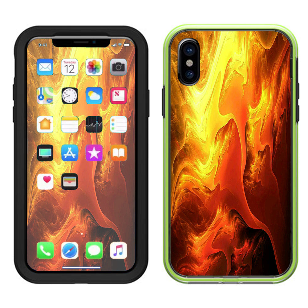  Fire Swirl Abstract Lifeproof Slam Case iPhone X Skin