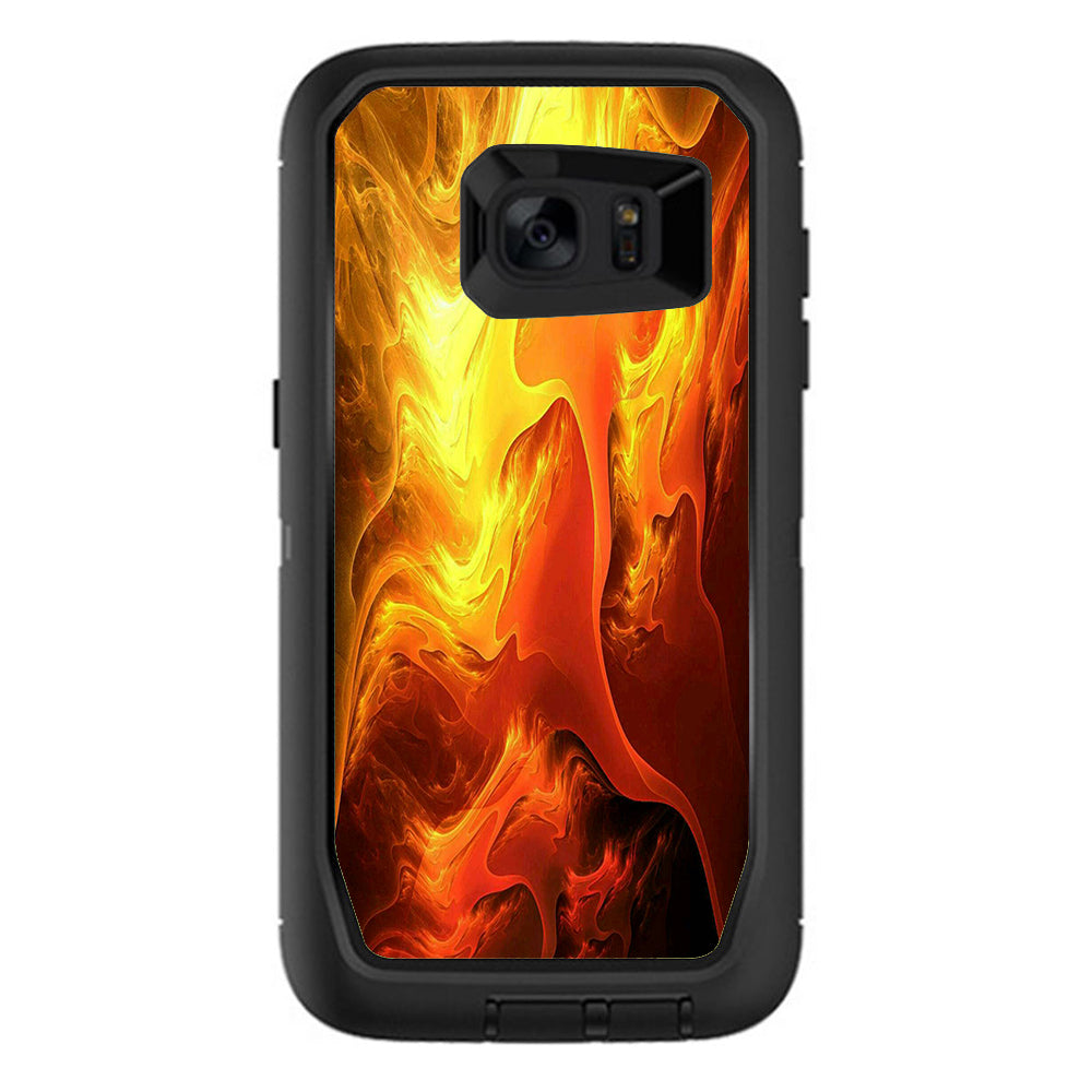  Fire Swirl Abstract Otterbox Defender Samsung Galaxy S7 Edge Skin