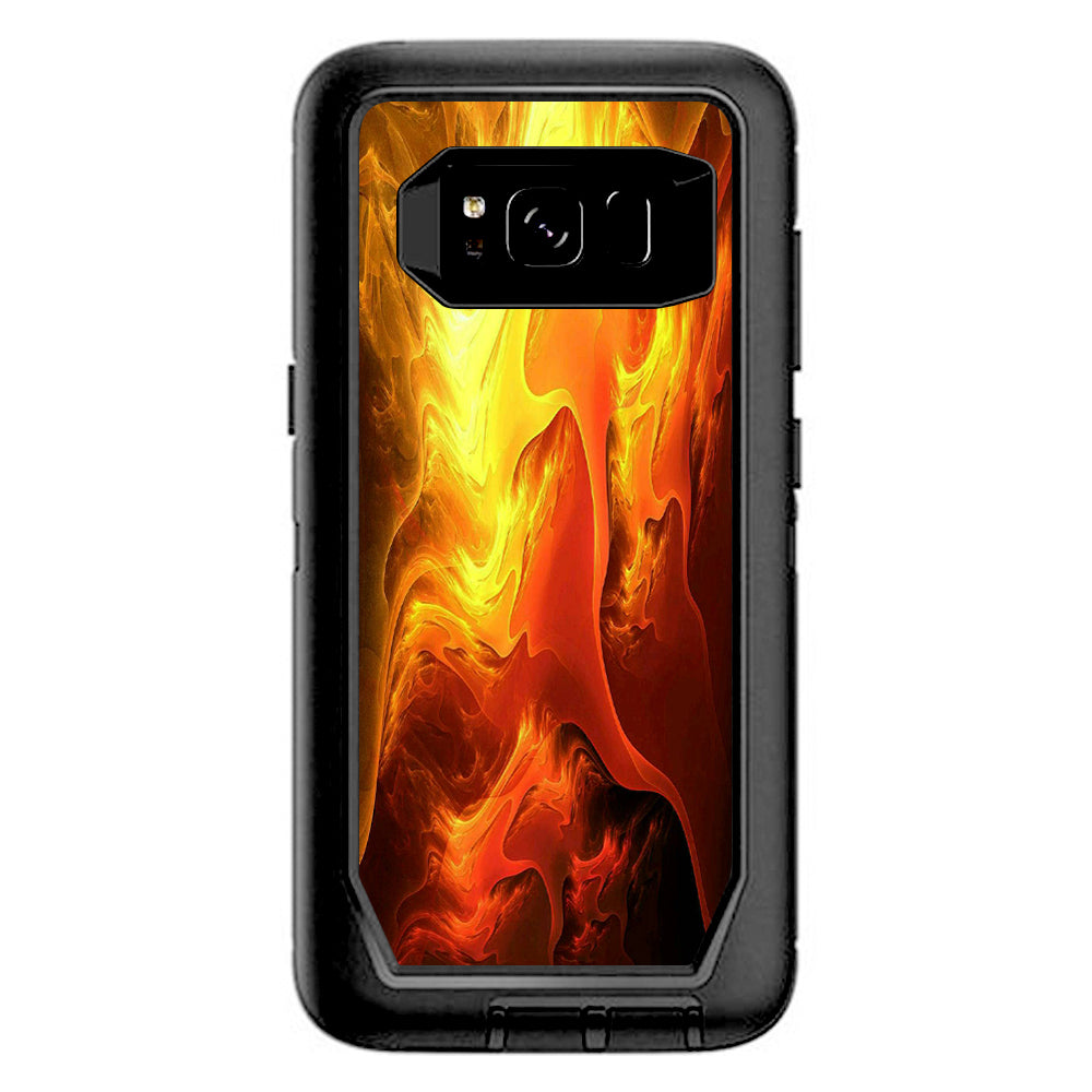  Fire Swirl Abstract Otterbox Defender Samsung Galaxy S8 Skin